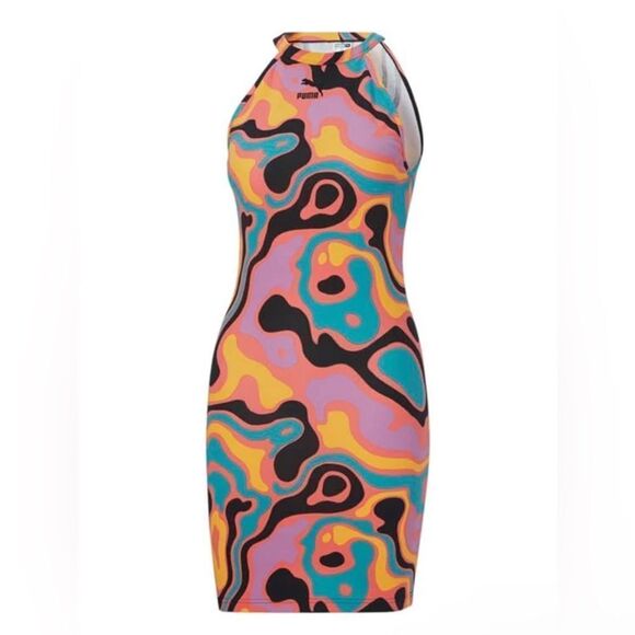 PUMA LAVA AOP DRESS - Picture 1 of 2